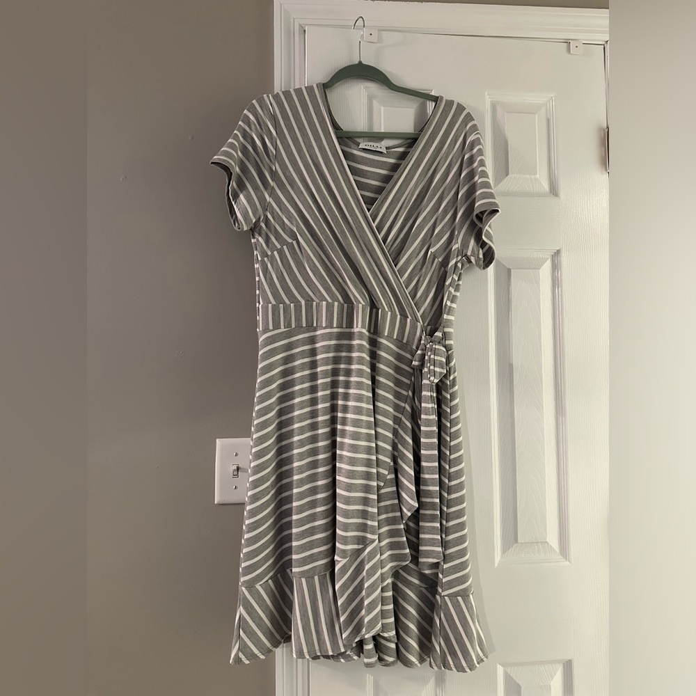 Gilli Knit Wrap Dress